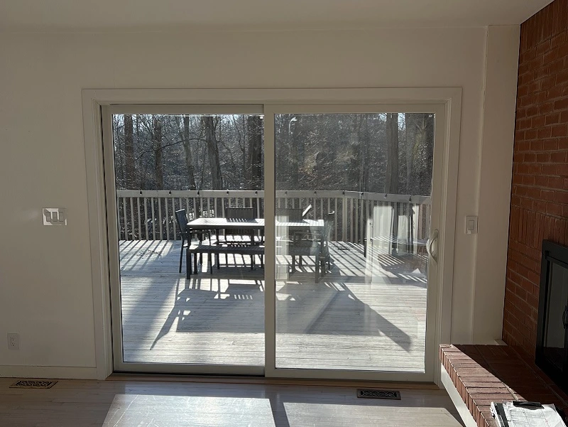 Andersen patio door replacement in New Canaan